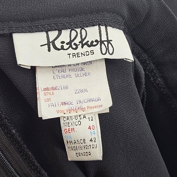 Joseph Ribkoff Trends Crepe Layered Palazzo Pants Black Women’s Size 12 Cocktail - Picture 5 of 13